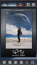 Star Wars Card Trader Rogue One Posters - Japanese Jyn Erso/Felicity Jones Sig picture