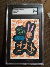 1993 Topps Nicktoons Stickers Ren Hoek Ren & Stimpy SGC 9 Mint Bob Camp  picture