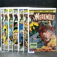 MARVEL COMICS BRONZE AGE WEREWOLF BY NIGHT  LOT OF 7 picture