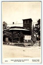 1945 First Presbyterian Church Schuster Studio Flat River MO RPPC Photo Postcard picture