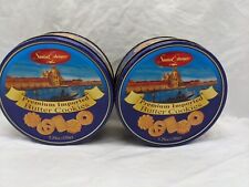 Set Of (2) Santa Edwiges Premium Imported Butter Cookies Empty Tins picture