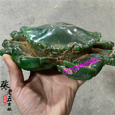 China Xiuyu Jade Crab Statue Warring States Period Antiques Ornament Colelction picture