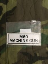 M60 DECAL MORAL PATCH/STICKER picture