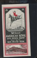 1924 American Royal 26th Annual Livestock Show Program- Kansas City Missouri picture