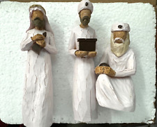 Three Wise Men Resin Figurine Kings Nativity Set, Willow Tree Style Sculpture 5