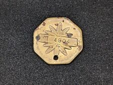 Vintage~ Octagonal~ Mills Slot Machine ~ Gold Award Token/ Coin~ Original / Worn picture