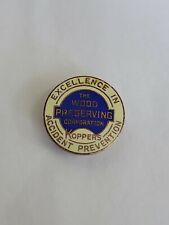 The Wood Preservation Corporation Lapel Pin Koppers Award Vintage Screw Back  picture