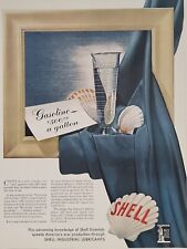 1942 Shell Industrial Lubricants Fortune WW2 Print Ad Q1 War Bonds Frame Curtain picture