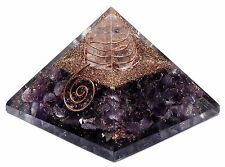 Extra Large Amethyst  Orgonite (70-75mm) Orgone Gemstone Pyramid X-large picture