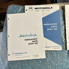 original Motorola Replacements Parts List Monitors arcade video Game manual picture