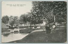 Reed City Michigan~Pond NO 2 At Fish Hatchery~Vintage Postcard picture