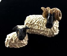 SCOTTISH COLL POTTERY Isle of Lewis Scotland Lamb Sheep Animal Figurine Vtg Gift picture