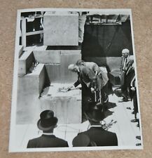 ORIGINAL PRESIDENT EISENHOWER PHOTO U.S. CAPITOL BUILDING CORNERSTONE VINTAGE picture