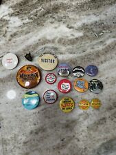 Lot of Vintage to Now Funny Pinbacks Buttons Pins  Smoking ingraham co beer rock picture