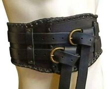 Medieval Roman Gladiator Leather Waist Armor Wide Kidney Belt picture