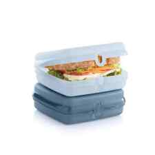 Tupperware Sandwich Keepers Hinged Storage Container Lot Of 2 picture