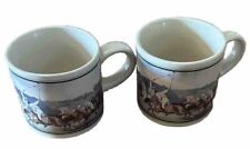 Set Of 2 Vintage Ralph Lauren Polo Match Coffee Mug Made in Japan picture
