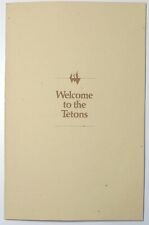1980s Welcome to the Tetons GRAND TETON Wyoming guide Booklet Illustrated Map picture