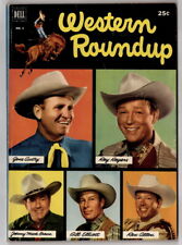 Western Roundup #1, Autry, Roger, Brown, Elliot+ Dell, June 1952,  BETTER GRADE  picture