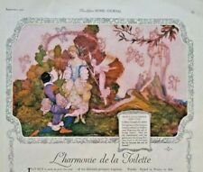 1921 Djer Kiss France Cosmetics Fairy Cherubs Cupid Art Vtg Print Ad picture