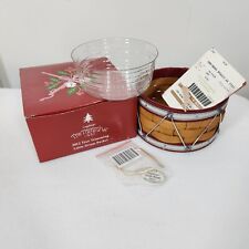 Longaberger 2012 Tree Trimming Red Little Drum Basket Set+Box SOLD 1 MONTH ONLY picture
