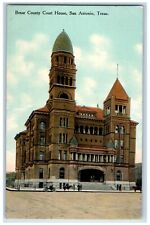 c1910 Bexar County Court House Exterior Building San Antonio Texas TX Postcard picture