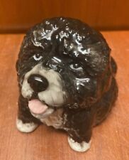 Kevin Francis Face Pot- Black Portuguese Water Dog ADORABLE picture
