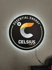 Celsius Energy LED Hanging Sign - Works Great, Huge Ad For Store Or Garage picture