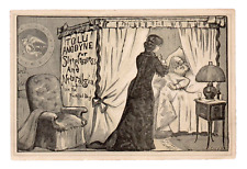 c.1890 Hunnewell's Tolu Anodyne Quack Medicine Trade Card No Opium Hidden Image picture