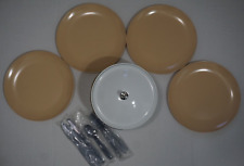 Thermos 1970s Dinex 3 Qt Servall Dinner Plates and Utensils Service for Four picture