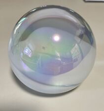 1.12 Lb Light Aura Agate Titanium Bismuth Silicon Sphere Ball Rainbows Bubbles picture