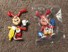 Lot of 2 1988 Dominos Pizza Playmation Yo Noid Toy Figure Jackhammer & Boxer picture