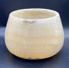 Bacteria Antiquities Rare Ancients Old Natural Alabaster Stone Beautiful Bowl picture