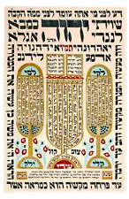Jewish Kabbalah Art Shviti Amulet Large Print 11x17 Judaica picture