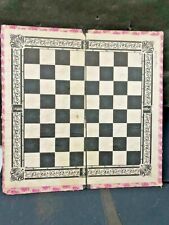 OLD VINTAGE RARE RAI TOYS CHESS DROUGHT LITHO PRINT-PAPER BOARD GAME,COLLECTIBLE picture