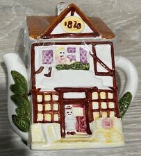 Winter Small Ceramic Tea Pot/Creamer/Syrup Dispenser picture