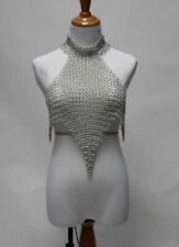 CHAINMAIL ALUMINIUM HALTER TOP MEDIEVAL ANTIQUE STYLE BEST GIFT FOR WOMEN picture