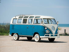 1966 Volkswagen VW 21 Window Blue & White Bus Color 11