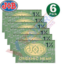 JOB Organic 1 1/2 1.5 Unbleached Rolling Papers 6 Booklet (24 Paper Each) picture