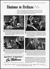 1942 Pullman Train Cars Citations to Civilians 4 photo vintage print ad ads34 picture