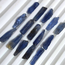 Natural Blue Kyanite Raw Shards 15 Piece Lot Rough 13-16 MM For Jewelry Making picture