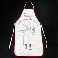 TRUE VTG 1950s Novelty Apron Bar Kitchen Funny Humor Barbecue Preowned picture