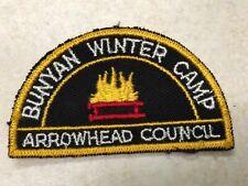 Vintage Cut Edge Twill Arrowhead Council Bunyan Winter Camp picture
