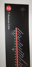 New York City 2 Train Seventh Avenue Express Subway Directional Sign (Dated ‘00) picture