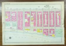 Vintage 1916 YORKVILLE MANHATTAN NEW YORK CITY NY Map CARL SCHURZ JOHN JAY PARK picture