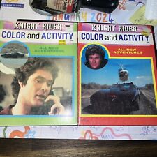 Knight Rider Color & Activity Book 1984 NEW Old Stock Unused Coloring Book Lot-2 picture