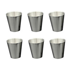 6PCS US SHIP Stainless Steel Shot Wine Glass Glasses 2-1/2 fl Ounce Set of 6 New picture