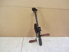 VTG ANTIQUE MILLERS FALLS No. 12 HAND CRANK TWO SPEED BREAST DRILL W LEVEL picture