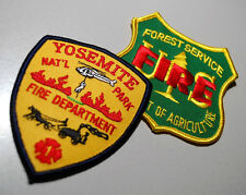 FOREST FIRE FIGHTER ⭐2-PATCH B SET: Yosemite Park Fire Dept. + FIRE SERVICE picture
