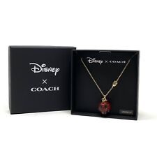Coach X Disney Villains Snow White Poison Apple Charm Necklace NWT picture
